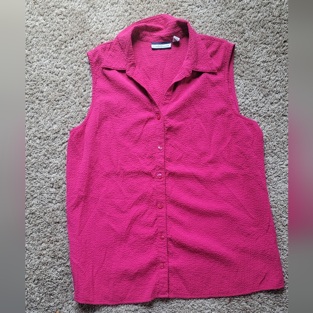 SALE!! 2/$15 Croft&Barrow Women large sleeveless top size Large